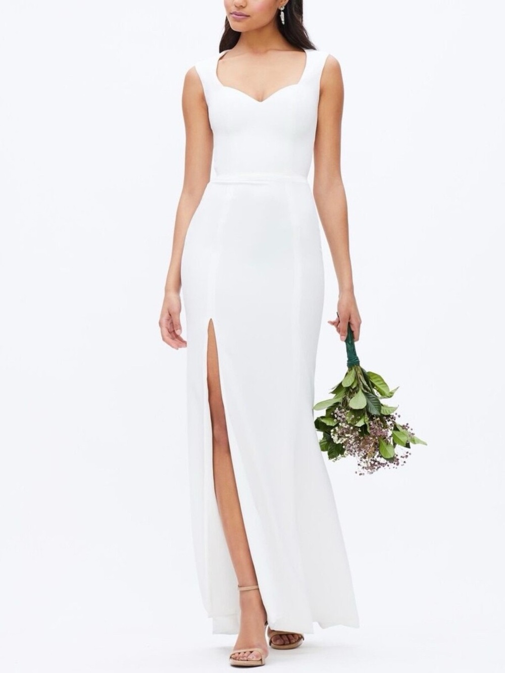 Dress the Population - Monroe - White Sweetheart Maxi Bridal Dress NWT 🤍